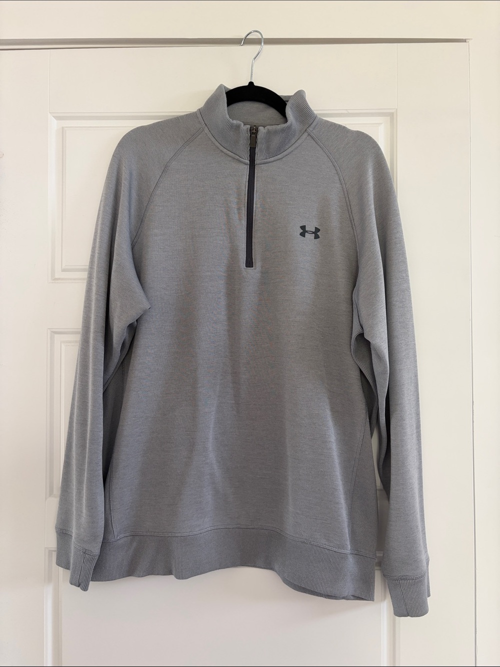 Under Armour Light Gray Men's Quarter-Zip Pullover Sweater